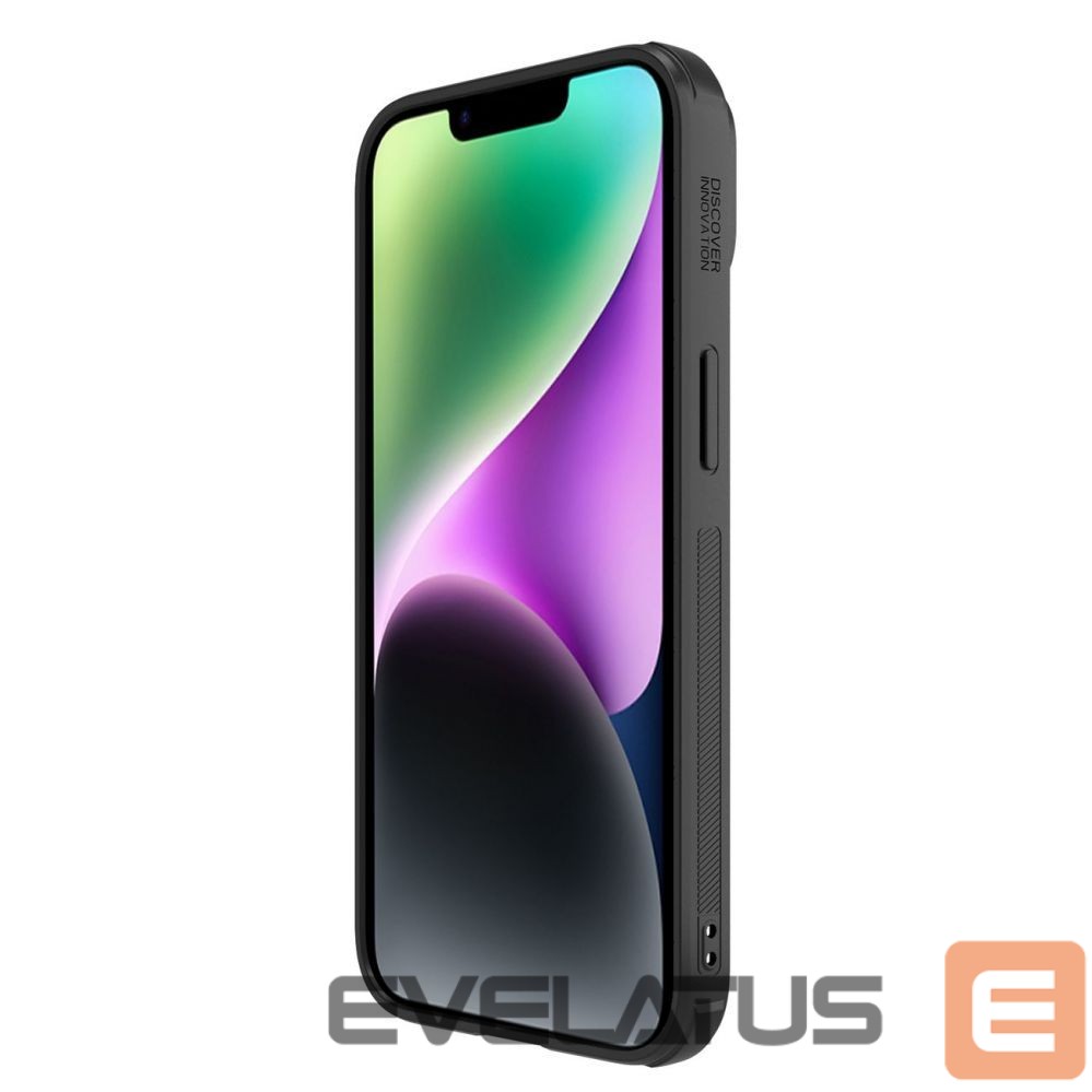 Nugarėlės dėklai Nillkin Nillkin Synthetic Fiber S Case iPhone 14 case with camera cover, black