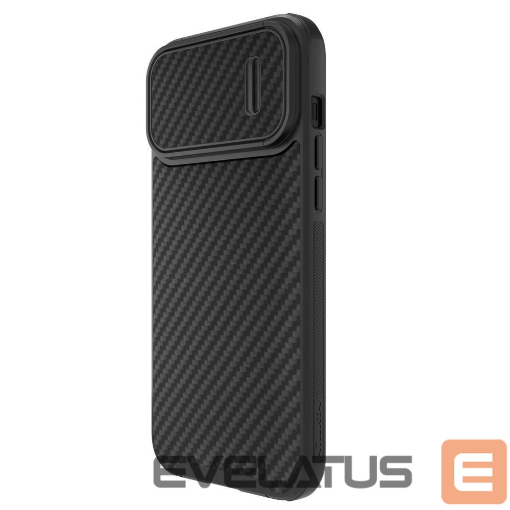 Nugarėlės dėklai Nillkin Nillkin Synthetic Fiber S Case iPhone 14 Pro case with camera cover, black