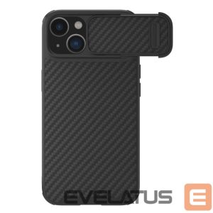 Nugarėlės dėklai Nillkin  Nillkin Synthetic Fiber S Case iPhone 14 Plus case with camera cover, black