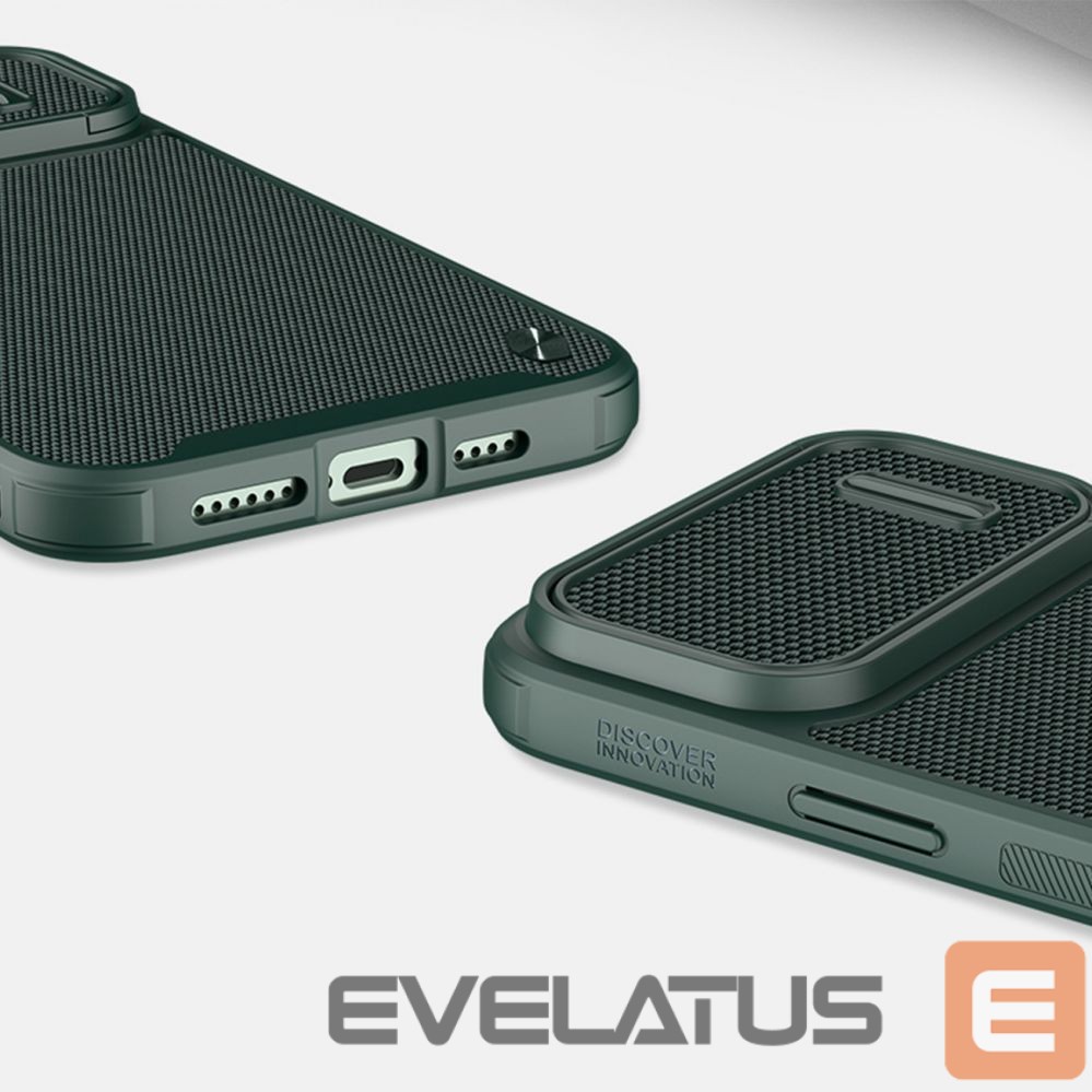 Nugarėlės dėklai Nillkin Nillkin Textured S Case iPhone 14 Pro Max armored cover with camera cover dark green