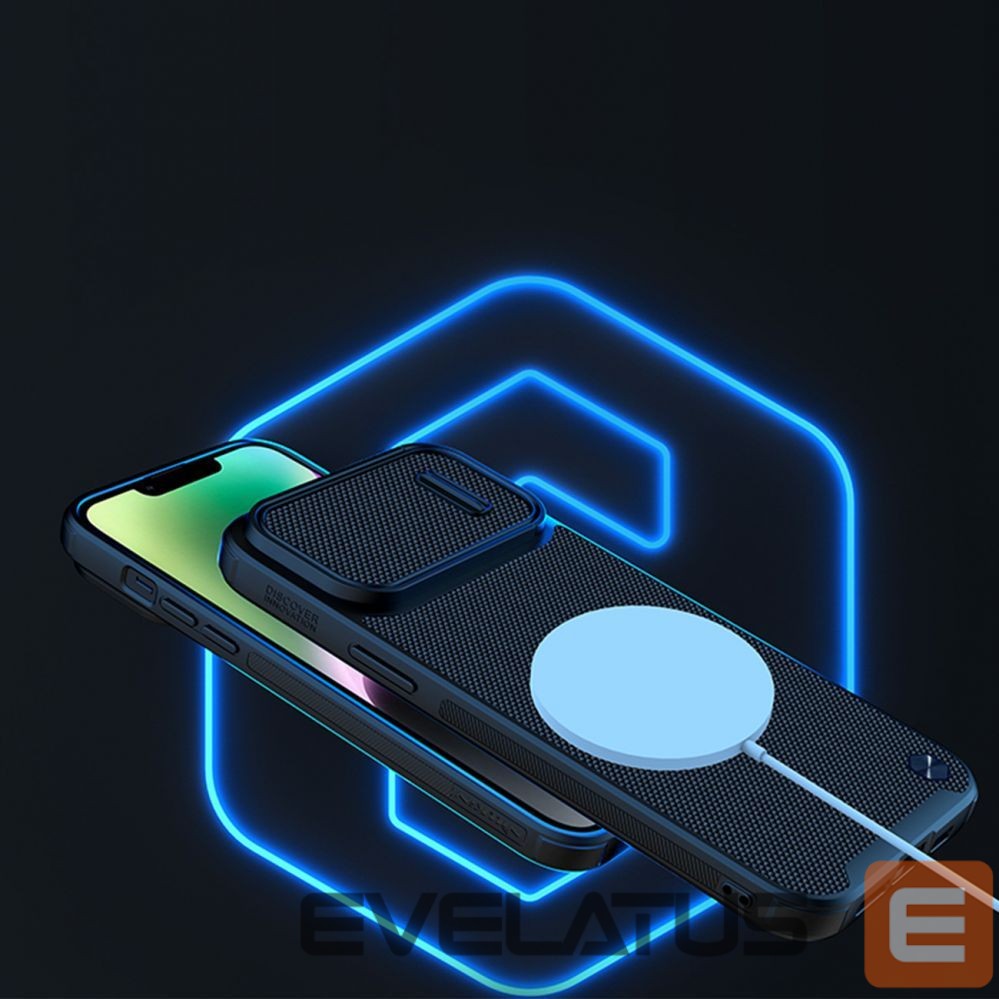 Nugarėlės dėklai Nillkin Nillkin Textured S Case iPhone 14 Pro Max armored cover with camera cover dark green