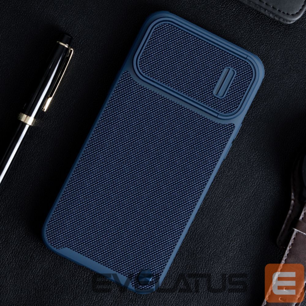 Nugarėlės dėklai Nillkin Nillkin Textured S Case iPhone 14 Pro Max armored cover with camera cover dark green