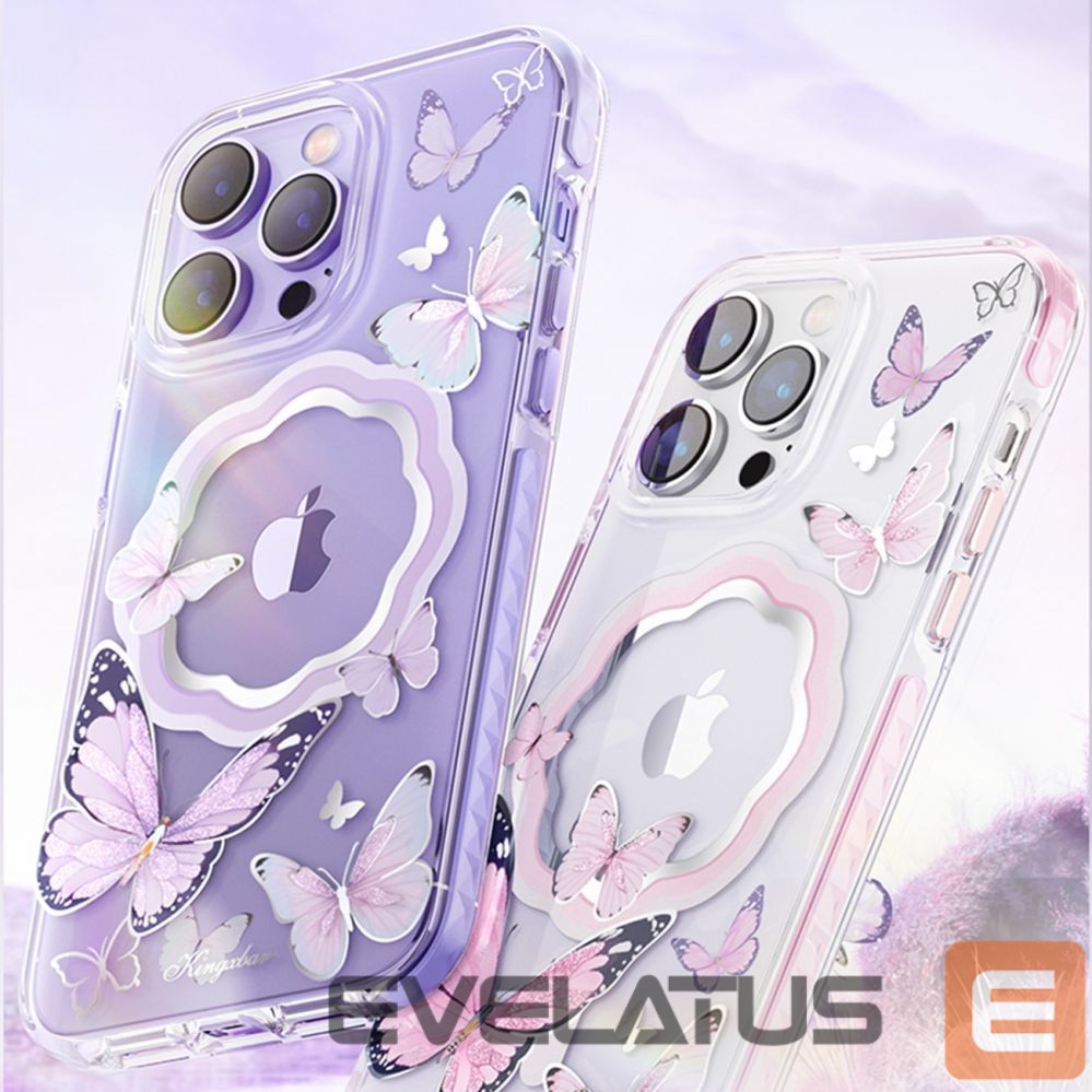Nugarėlės dėklai Kingxbar Pink || Transparent
