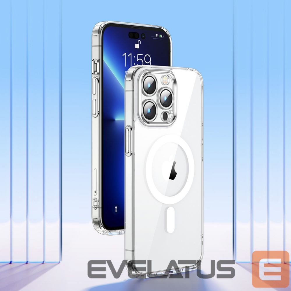Nugarėlės dėklai Joyroom Joyroom 14D Magnetic Case Magnetic Case for iPhone 14 Plus Compatible with MagSafe transparent (JR-14D7)