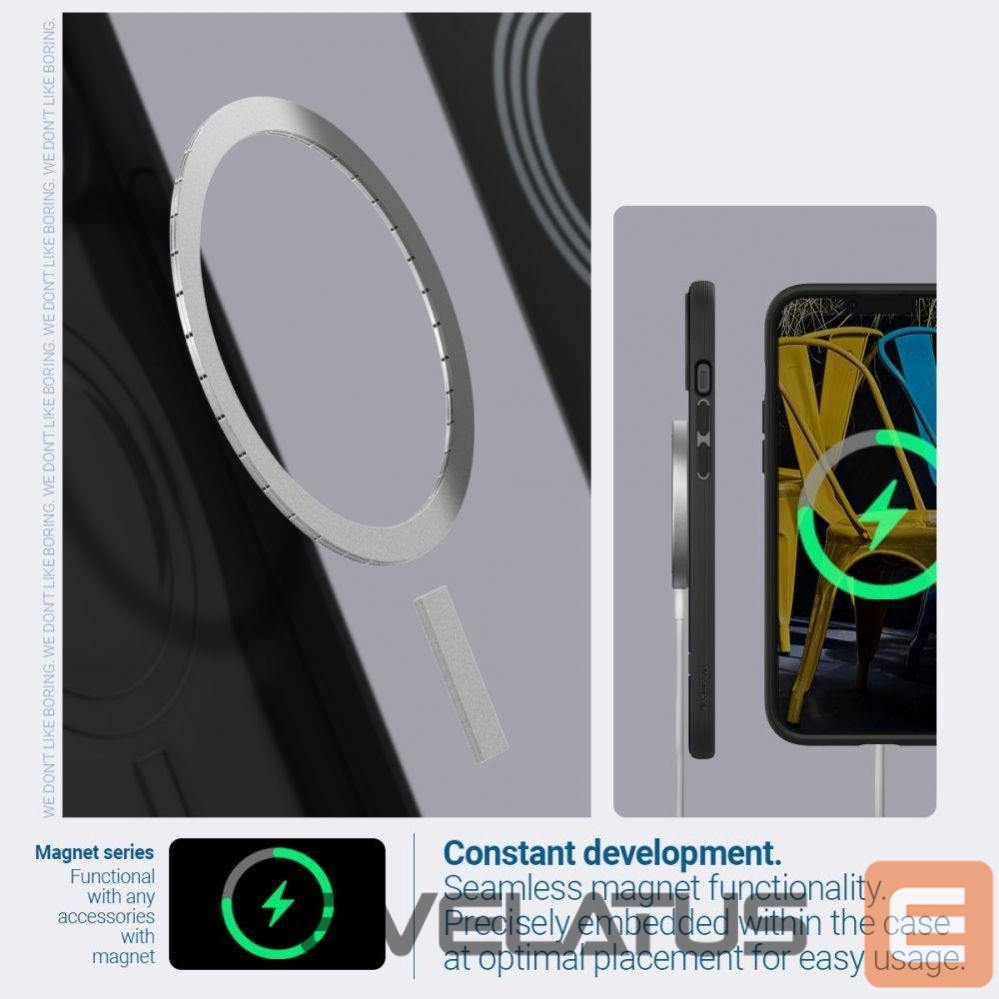Nugarėlės dėklai Spigen Caseology Parallax Mag MagSafe iPhone 14 Plus Case - Matte Black