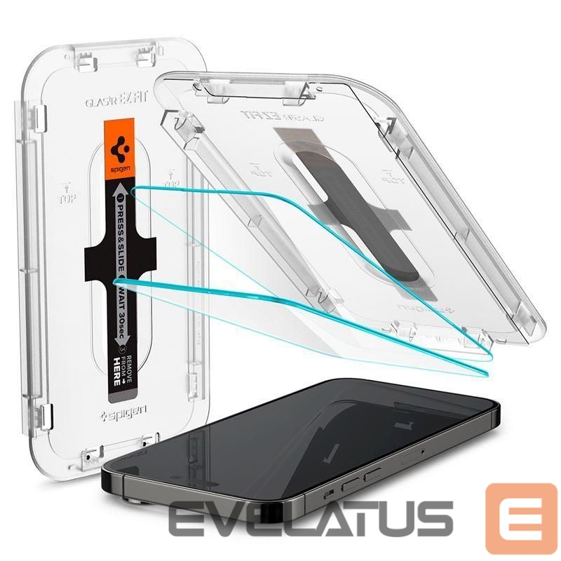 Apsauginiai stiklai Spigen Spigen Glas.tR EZ Fit Tempered Glass for iPhone 14 Pro Max - 2 pcs.