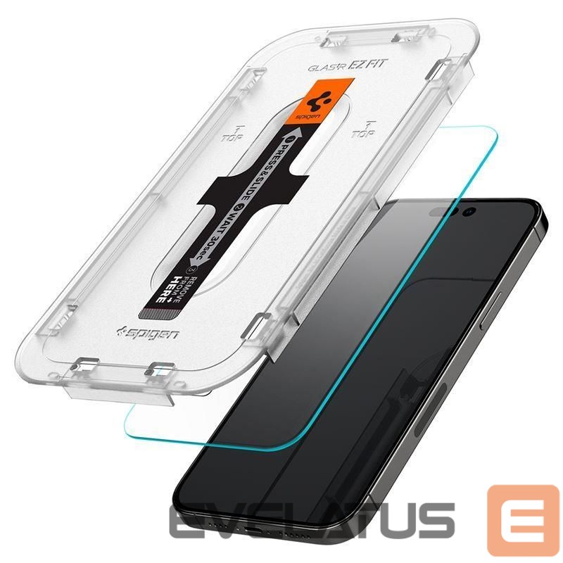 Apsauginiai stiklai Spigen Spigen Glas.tR EZ Fit Tempered Glass for iPhone 14 Pro Max - 2 pcs.