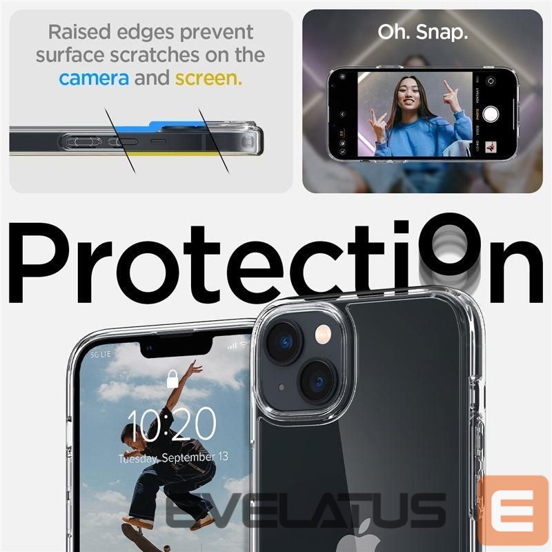 Nugarėlės dėklai Spigen Transparent
