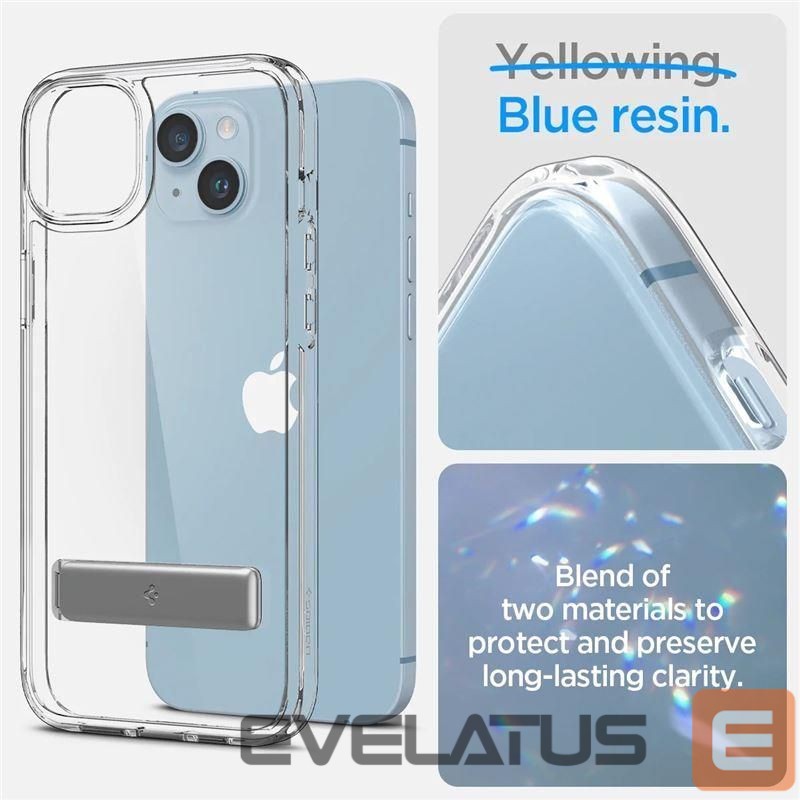 Nugarėlės dėklai Spigen Spigen Ultra Hybrid S Case for iPhone 14 Plus - Clear