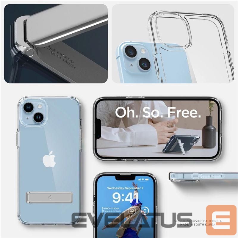 Nugarėlės dėklai Spigen Spigen Ultra Hybrid S Case for iPhone 14 Plus - Clear