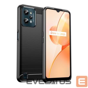 Nugarėlės dėklai Hurtel  Carbon Case case for Realme C31 flexible silicone carbon cover black 