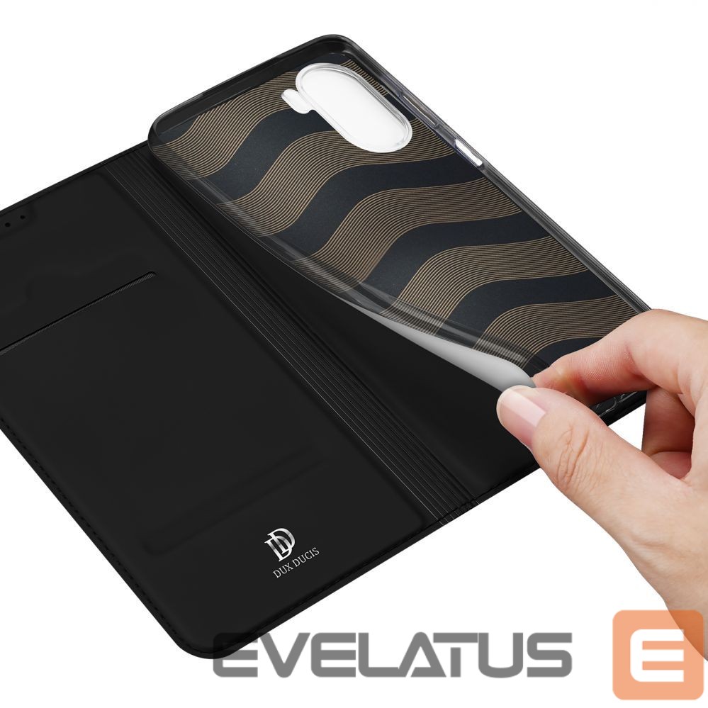 Nugarėlės dėklai Dux Ducis Dux Ducis Skin Pro case Vivo Y16 / Y02s wallet holster cover with flap black