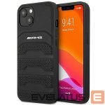Nugarėlės dėklai Mercedes-Benz  AMG AMHCP14MGSEBK iPhone 14 Plus 6,7 "black / black hardcase Leather Debossed Lines 