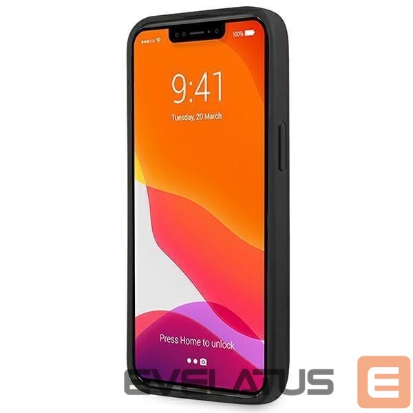 Nugarėlės dėklai Mercedes-Benz AMG AMHCP14XGSEBK iPhone 14 Pro Max 6,7 "black / black hardcase Leather Debossed Lines