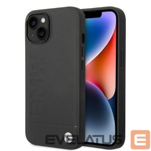 Nugarėlės dėklai BMW  Case BMW BMHMP14MSLLBK iPhone 14 Plus 6.7 "black / black hardcase Signature Logo Imprint Magsafe 