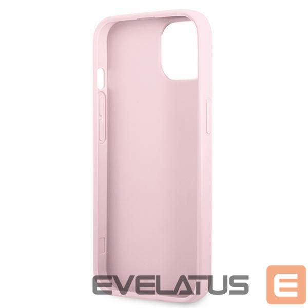 Nugarėlės dėklai Guess Guess GUHCP13SPSASBPU iPhone 13 mini 5,4 "purple / purple Saffiano Hot Stamp & Metal Logo