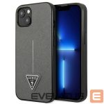 Nugarėlės dėklai Guess  Guess GUHCP14SPSATLG iPhone 14 6.1 "silver / silver hardcase SaffianoTriangle Logo