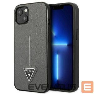 Nugarėlės dėklai Guess  Guess GUHCP14SPSATLG iPhone 14 6.1 "silver / silver hardcase SaffianoTriangle Logo