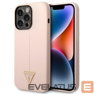 Nugarėlės dėklai Guess  Guess GUHCP14XSLTGP iPhone 14 Pro Max 6.7" pink/pink hardcase Silicone Triangle 