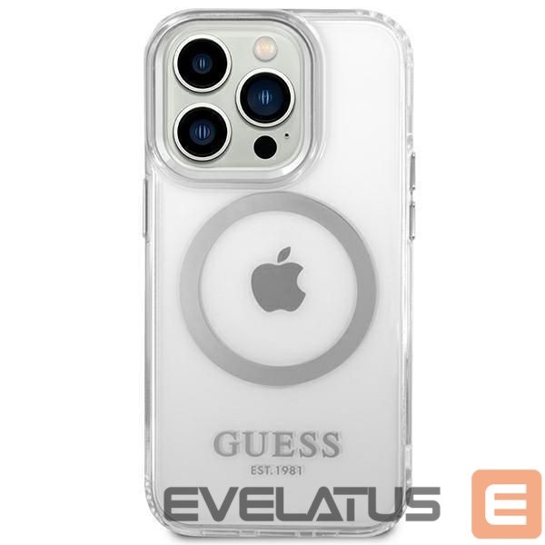 Nugarėlės dėklai Guess Silver || Transparent