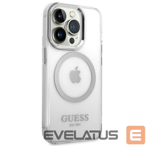 Nugarėlės dėklai Guess Silver || Transparent