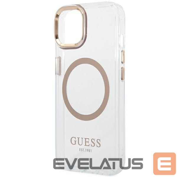 Nugarėlės dėklai Guess Gold || Transparent
