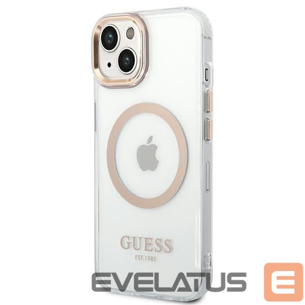 Nugarėlės dėklai Guess Gold || Transparent