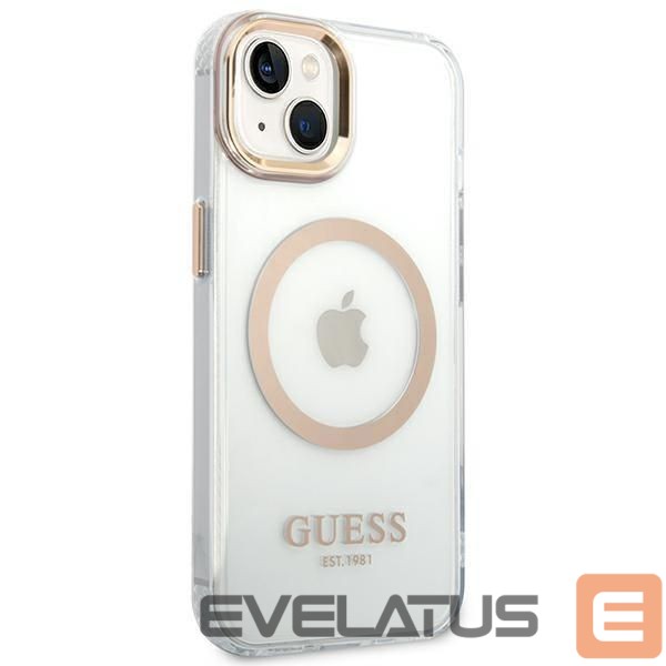 Nugarėlės dėklai Guess Gold || Transparent