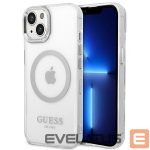 Nugarėlės dėklai Guess  Silver || Transparent 