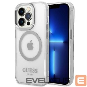 Nugarėlės dėklai Guess  Silver || Transparent 