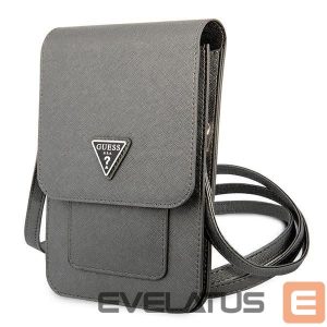 Universalus sporto dėklas Guess  Guess Handbag GUWBSATMGR gray / gray Saffiano Triangle 