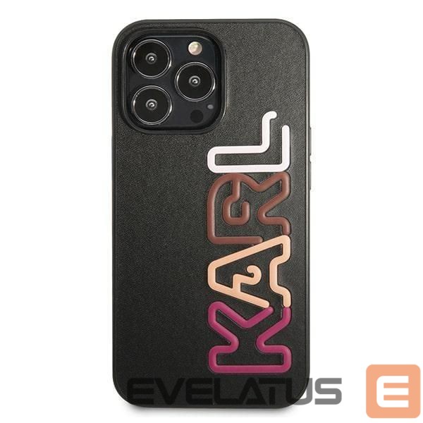 Nugarėlės dėklai Karl Lagerfeld Karl Lagerfeld Multipink Brand Case for iPhone 13 Pro / iPhone 13 - Black