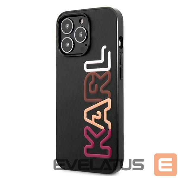 Nugarėlės dėklai Karl Lagerfeld Karl Lagerfeld Multipink Brand Case for iPhone 13 Pro / iPhone 13 - Black