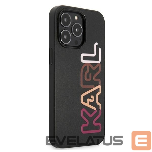 Nugarėlės dėklai Karl Lagerfeld Karl Lagerfeld Multipink Brand Case for iPhone 13 Pro / iPhone 13 - Black