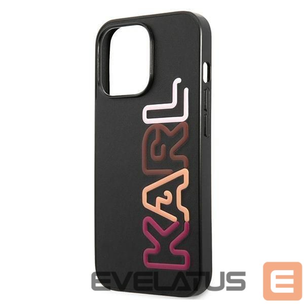 Nugarėlės dėklai Karl Lagerfeld Karl Lagerfeld Multipink Brand Case for iPhone 13 Pro / iPhone 13 - Black