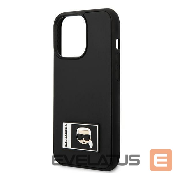 Nugarėlės dėklai Karl Lagerfeld Karl Lagerfeld Ikonik Patch Case for iPhone 13 Pro Max - Black