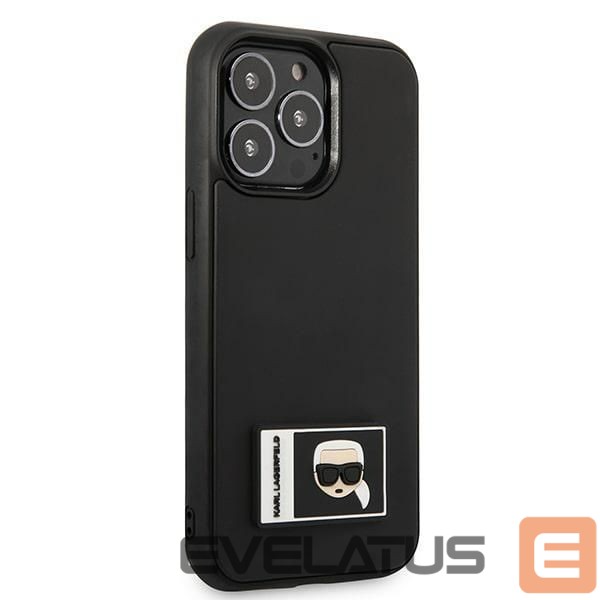 Nugarėlės dėklai Karl Lagerfeld Karl Lagerfeld Ikonik Patch Case for iPhone 13 Pro Max - Black