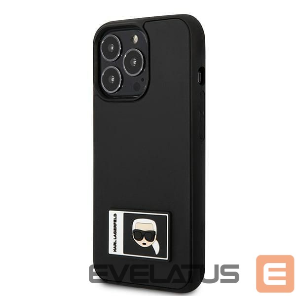 Nugarėlės dėklai Karl Lagerfeld Karl Lagerfeld Ikonik Patch Case for iPhone 13 Pro Max - Black