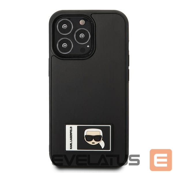 Nugarėlės dėklai Karl Lagerfeld Karl Lagerfeld Ikonik Patch Case for iPhone 13 Pro Max - Black