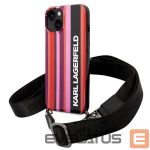 Nugarėlės dėklai Karl Lagerfeld  Karl Lagerfeld KLHCP14SSTSTP iPhone 14 6.1 "hardcase pink / pink Color Stripes Strap 