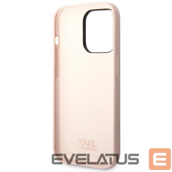 Nugarėlės dėklai Karl Lagerfeld Karl Lagerfeld KLHCP14XSLCTPI iPhone 14 Pro Max 6.7 "hardcase light pink / light pink Silicone Choupette Body