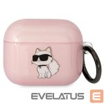 Nugarėlės dėklai Karl Lagerfeld  Karl Lagerfeld KLA3HNCHTCP Airpods 3 cover pink/pink Ikonik Choupette 
