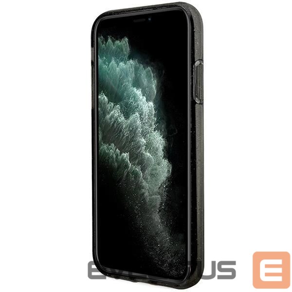Nugarėlės dėklai Karl Lagerfeld Karl Lagerfeld KLHCN61HNKCTGK iPhone 11 / Xr 6.1" black/black hardcase Gliter Karl&Choupette