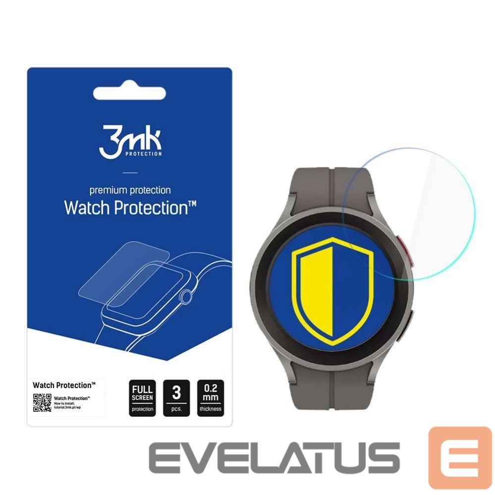 Apsauginiai stiklai 3MK Samsung Galaxy Watch 5 Pro 45 mm - 3mk Watch Protection v. FlexibleGlass Lite