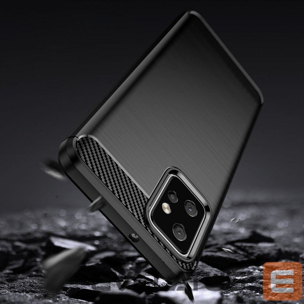 Nugarėlės dėklai Hurtel Carbon Case for Motorola Moto G Power 2023 flexible silicone carbon cover black
