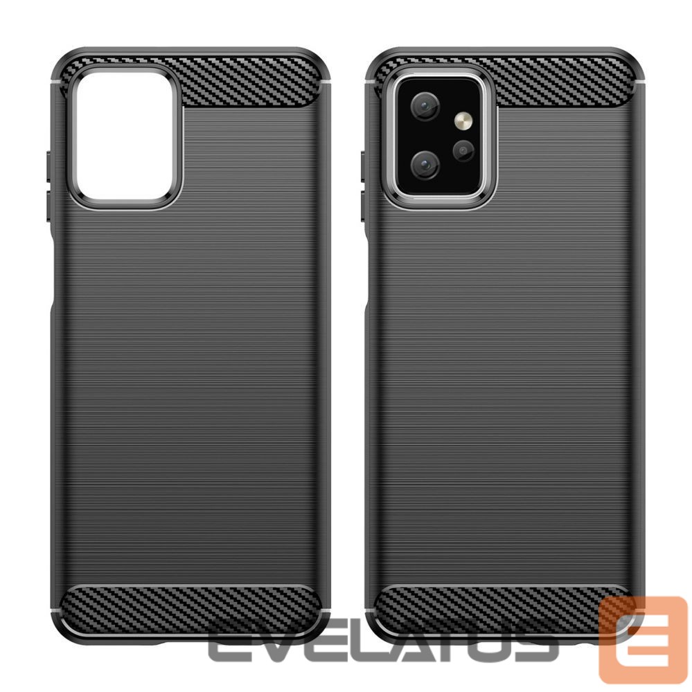 Nugarėlės dėklai Hurtel Carbon Case for Motorola Moto G Power 2023 flexible silicone carbon cover black