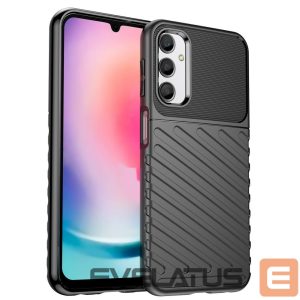 Nugarėlės dėklai Hurtel  Thunder Case case for Samsung Galaxy A24 4G silicone armor case black 