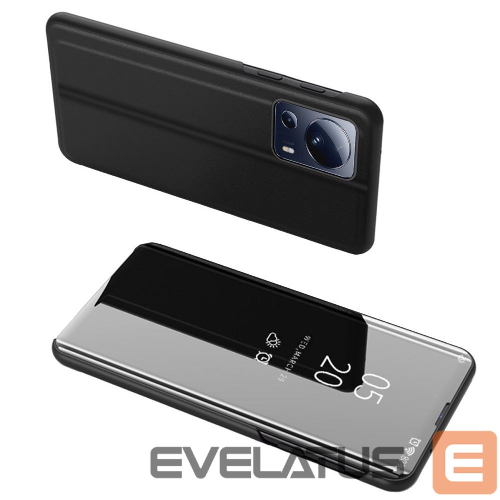 Nugarėlės dėklai Hurtel Clear View Case cover for Xiaomi 13 Lite cover with a flap black