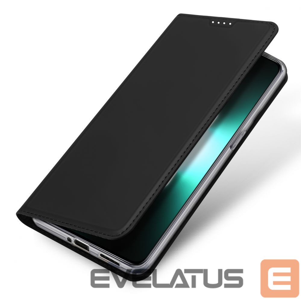 Nugarėlės dėklai Dux Ducis Dux Ducis Skin Pro Case For Realme GT Neo 5 / Realme GT3 Flip Cover Card Wallet Stand Black