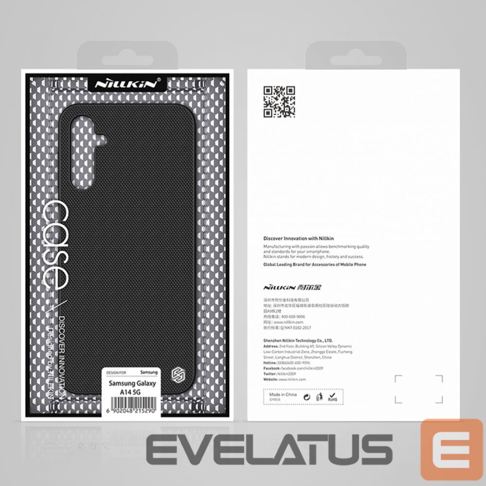 Nugarėlės dėklai Nillkin Nillkin Textured Case Case for Samsung Galaxy A14 5G / Galaxy A14 Reinforced Nylon Cover Black